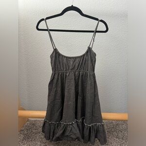Cute distressed black mini sundress by One Teaspoon, size XS